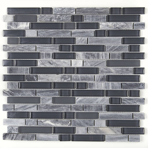 Itona Tile Quincy 12" x 12" Mixed Material Mosaic Tile & Reviews Wayfair
